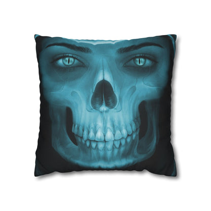 Skull Maiden Halloween Square Pillowcase (Cover Only)
