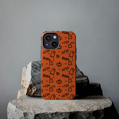 Ghosts & Pumpkins Halloween Tough Phone Cases