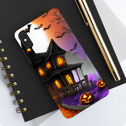 Haunted House Halloween Tough Phone Cases