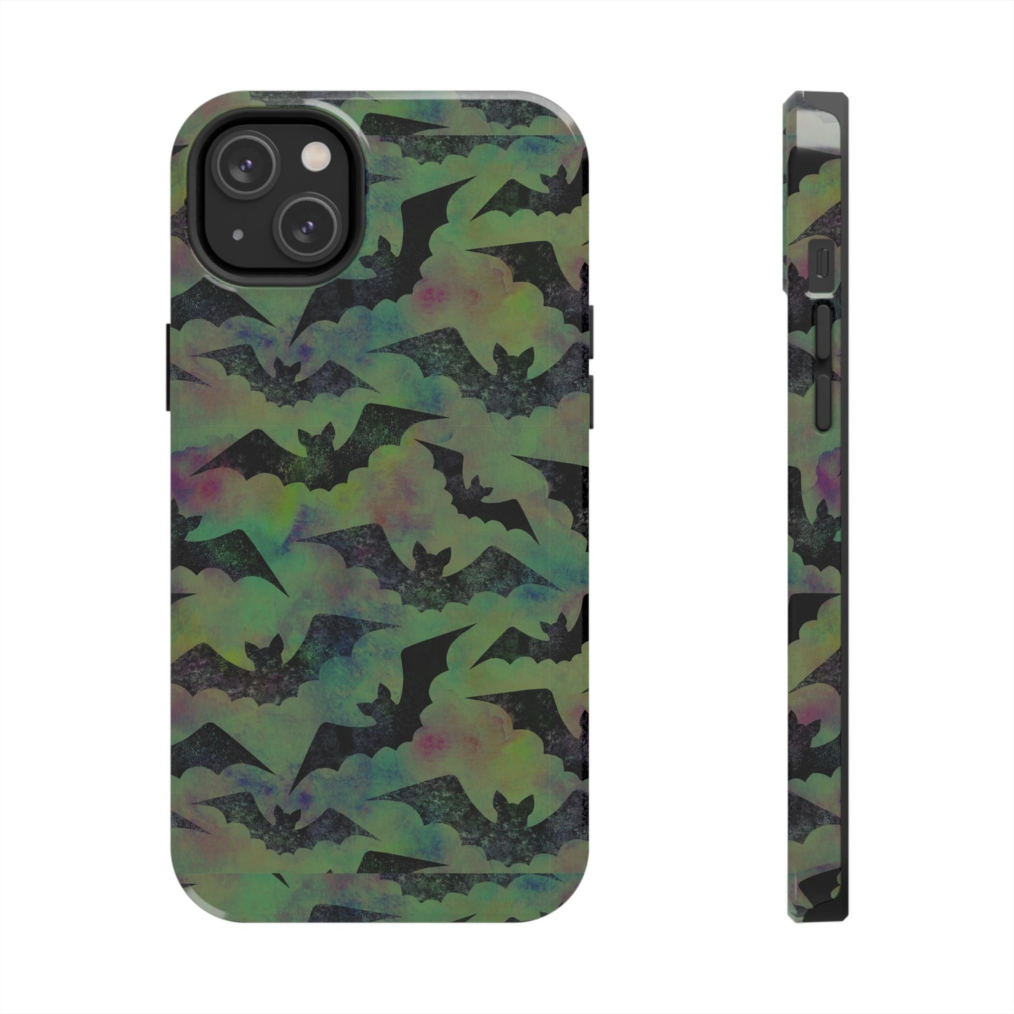 Halloween Bats Military Green Tough Phone Cases