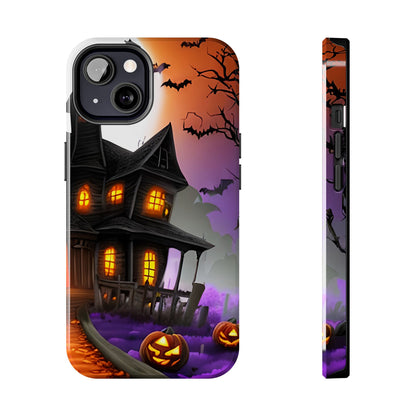 Haunted House Halloween Tough Phone Cases