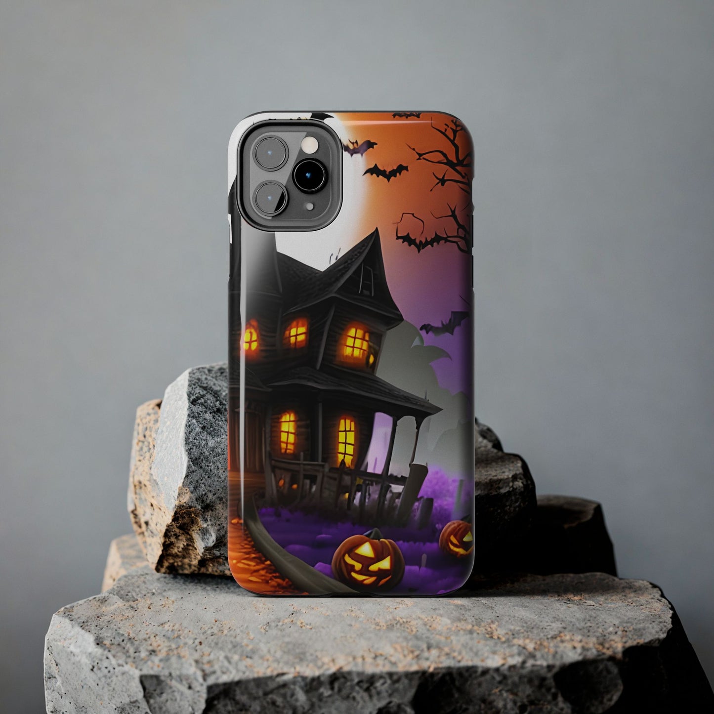 Haunted House Halloween Tough Phone Cases