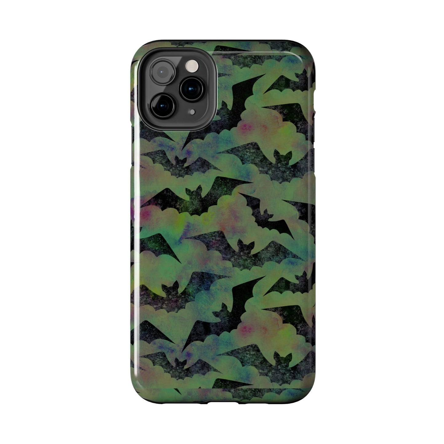 Halloween Bats Military Green Tough Phone Cases