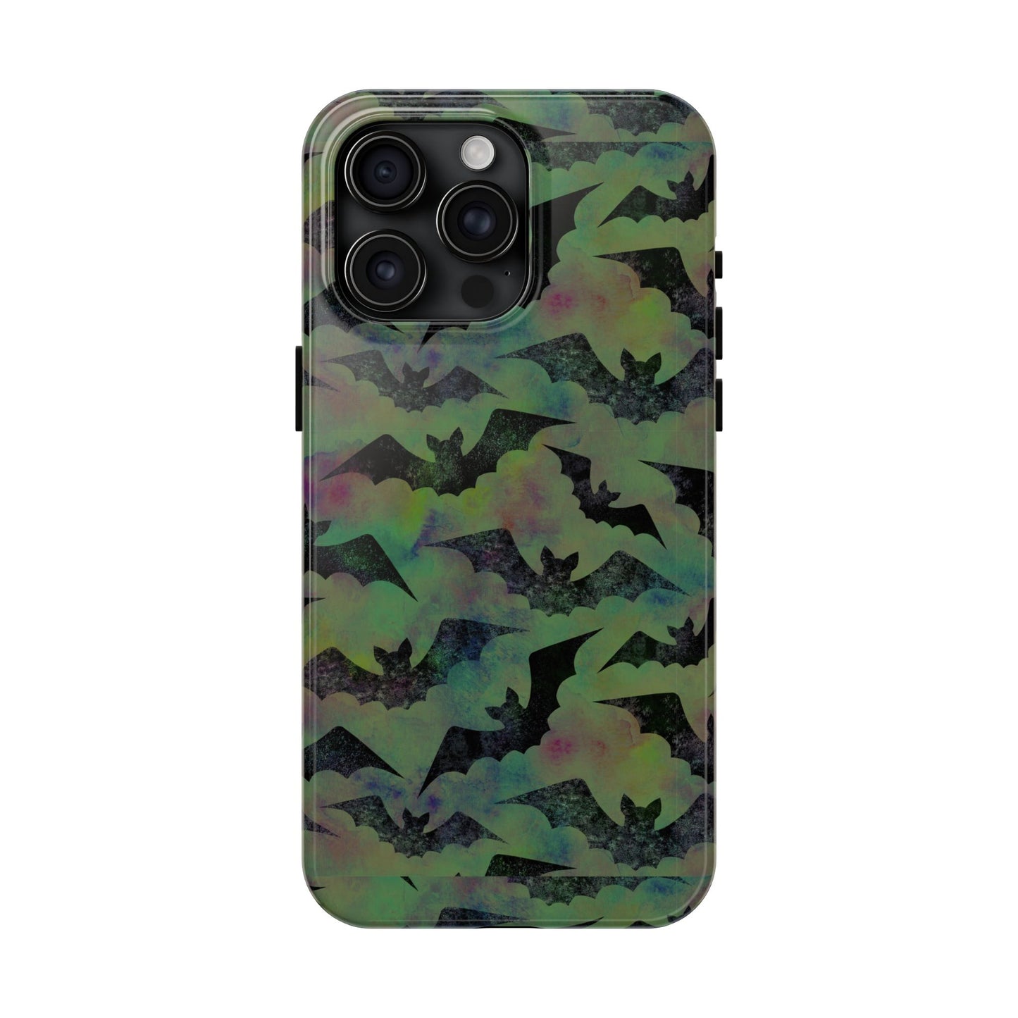 Halloween Bats Military Green Tough Phone Cases