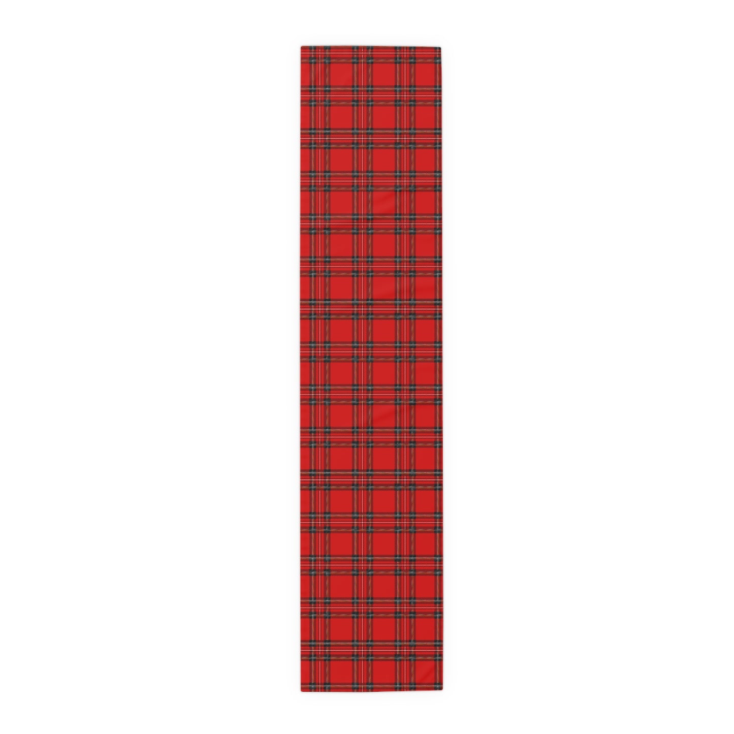 Red Christmas Tartan Table Runner 16" X 72"