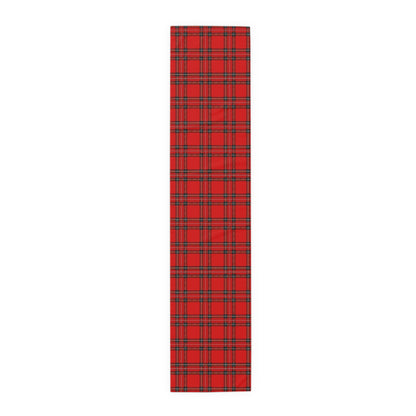 Red Christmas Tartan Table Runner 16" X 72"