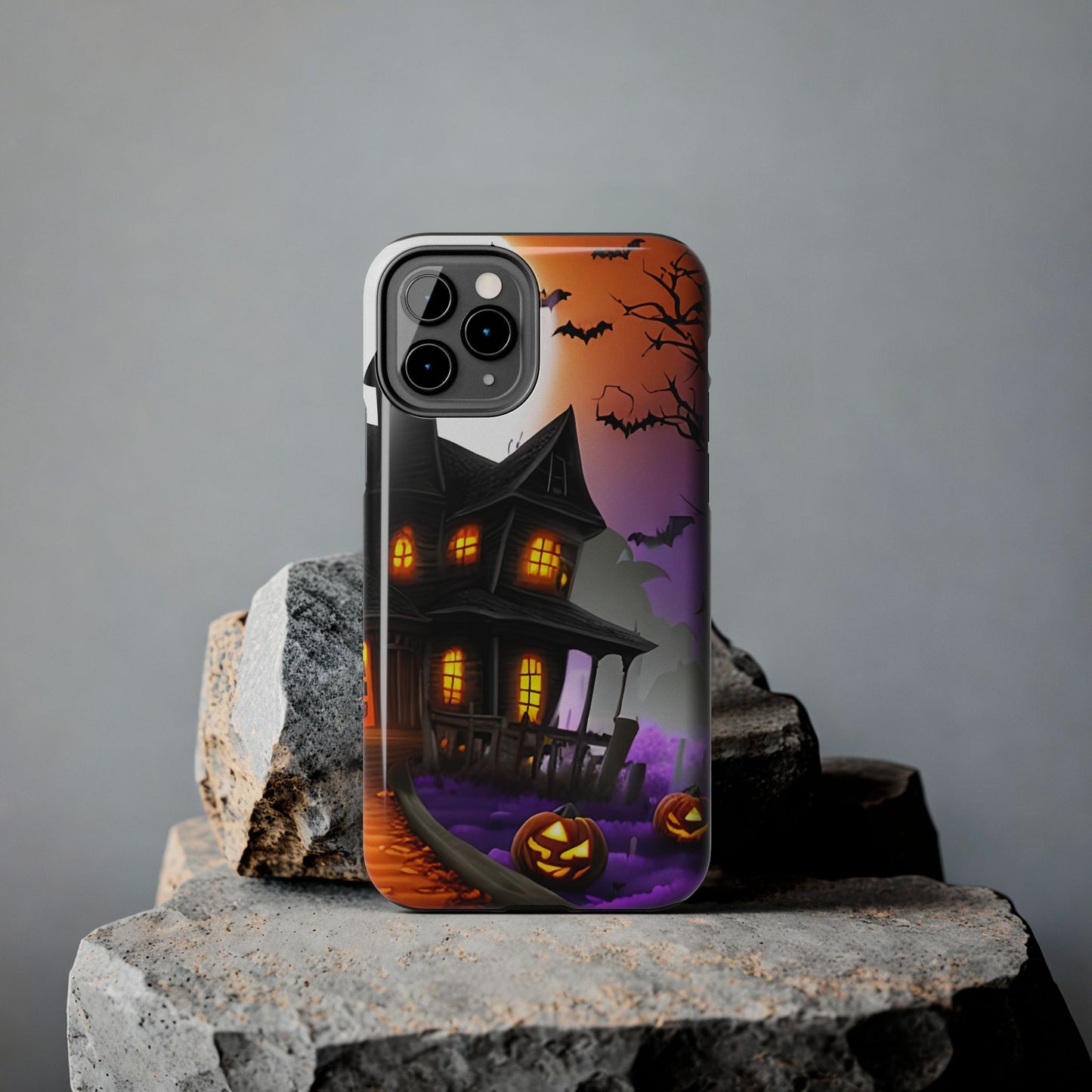 Haunted House Halloween Tough Phone Cases