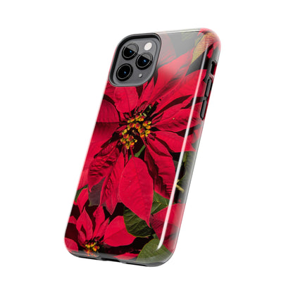 Christmas Poinsettia Tough Phone Cases