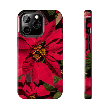 Christmas Poinsettia Tough Phone Cases