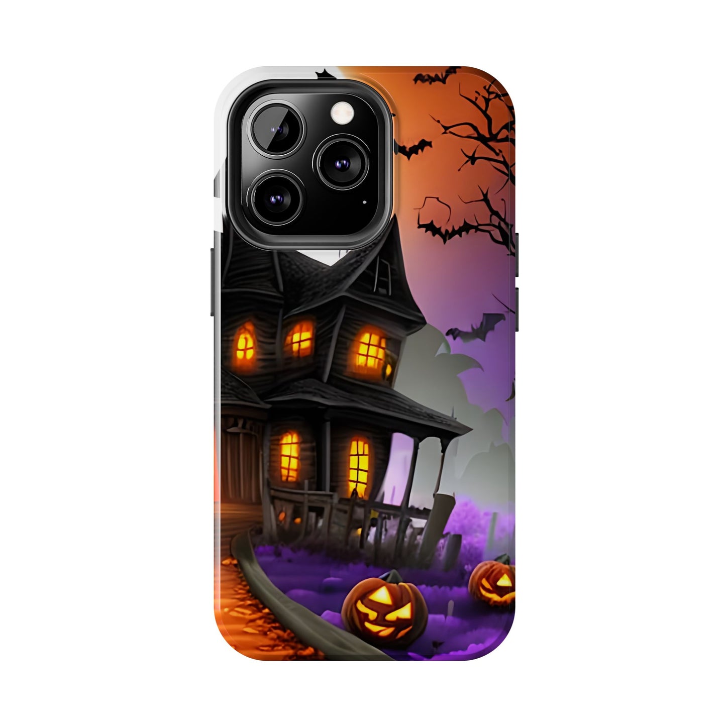 Haunted House Halloween Tough Phone Cases