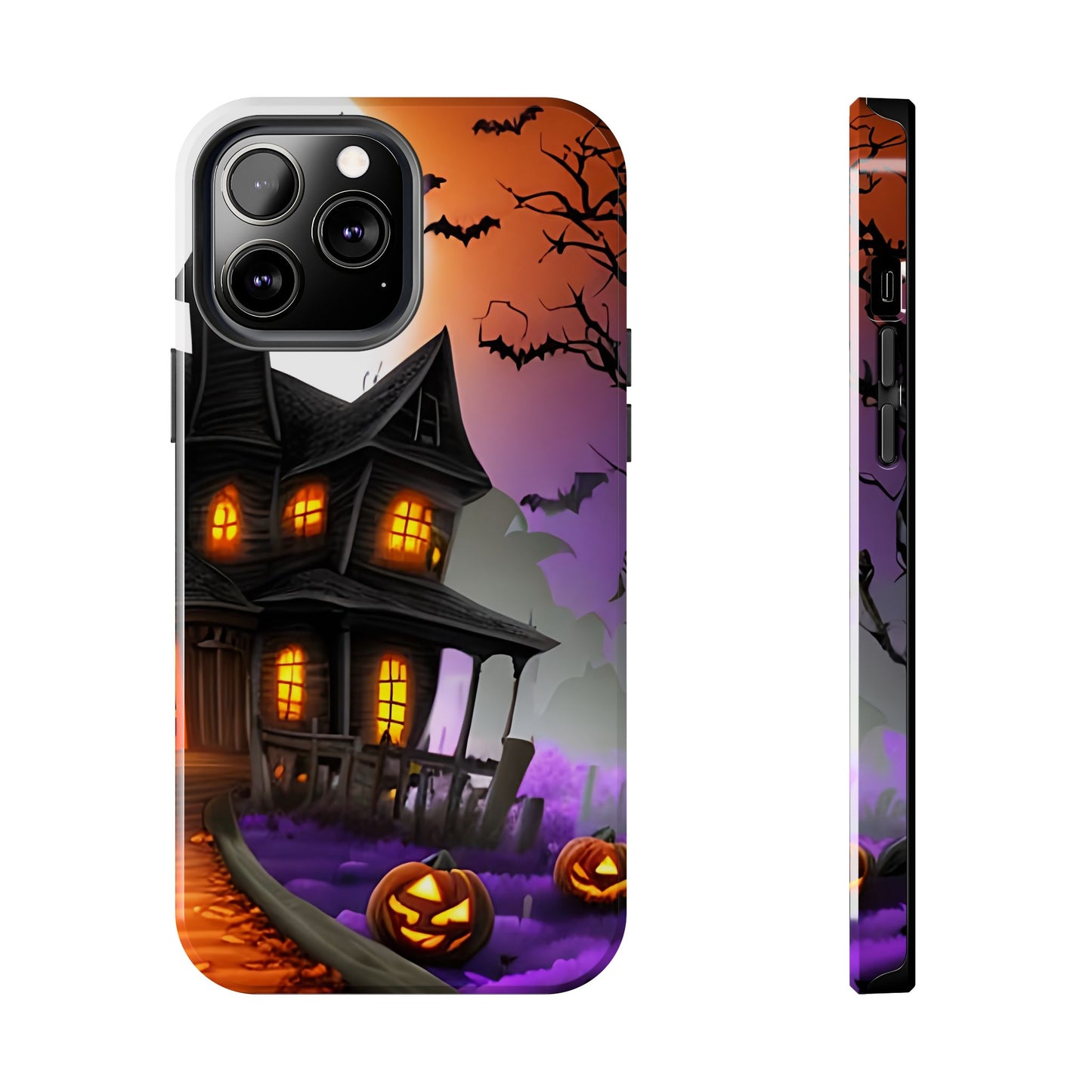 Haunted House Halloween Tough Phone Cases