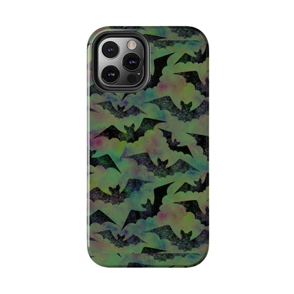 Halloween Bats Military Green Tough Phone Cases