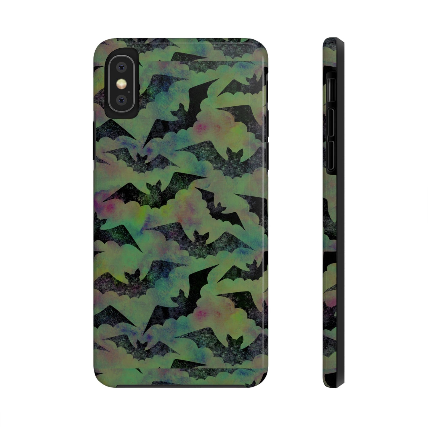 Halloween Bats Military Green Tough Phone Cases