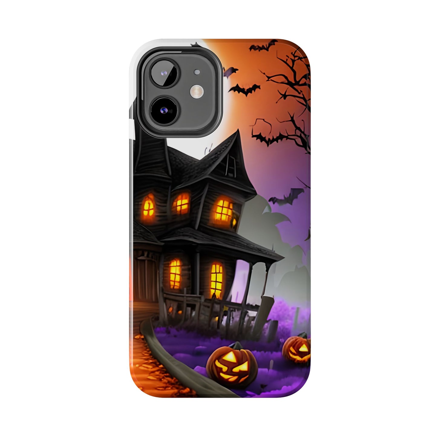 Haunted House Halloween Tough Phone Cases