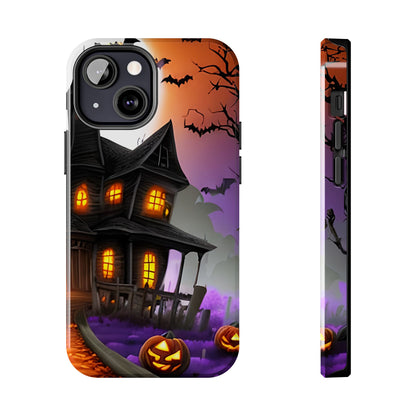 Haunted House Halloween Tough Phone Cases