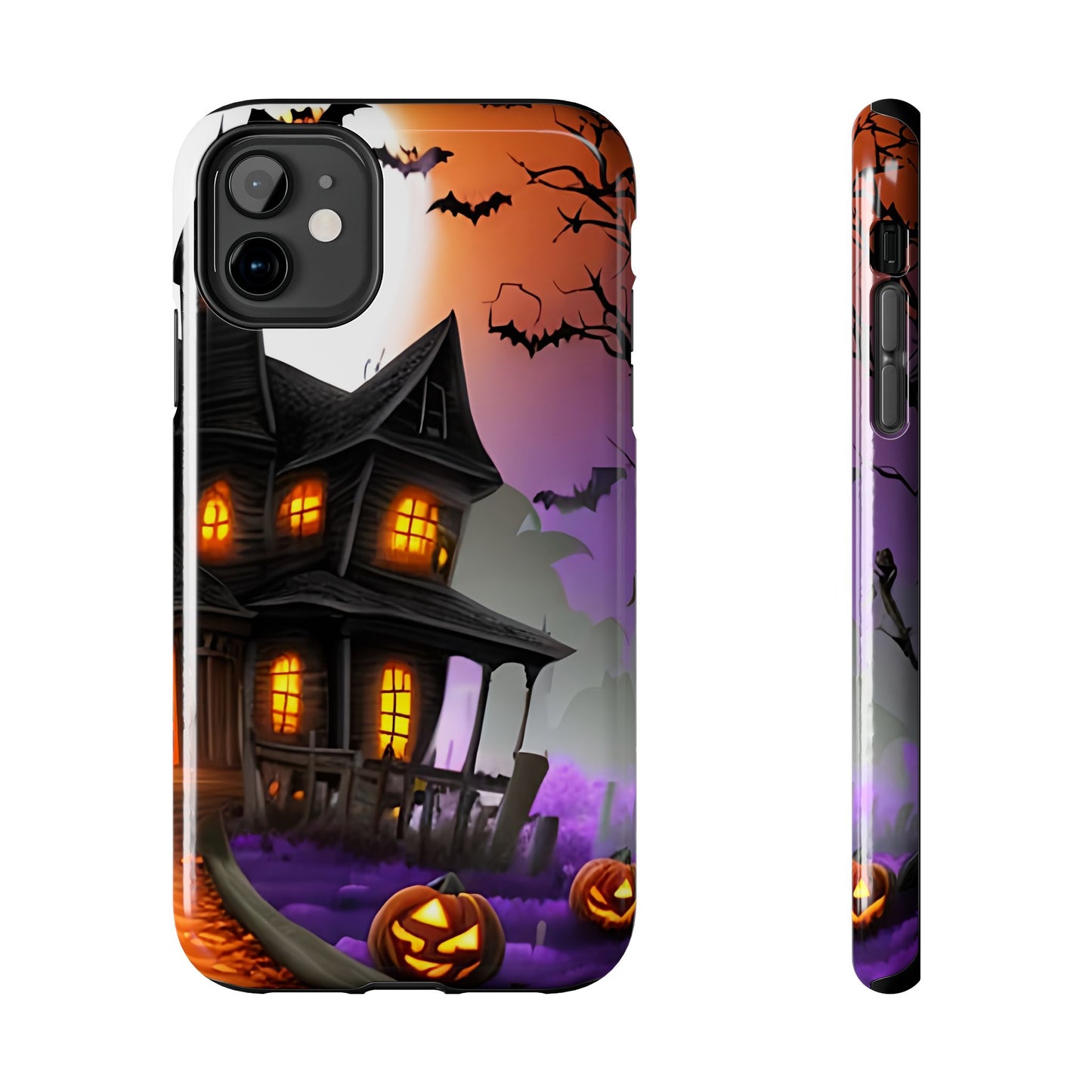 Haunted House Halloween Tough Phone Cases