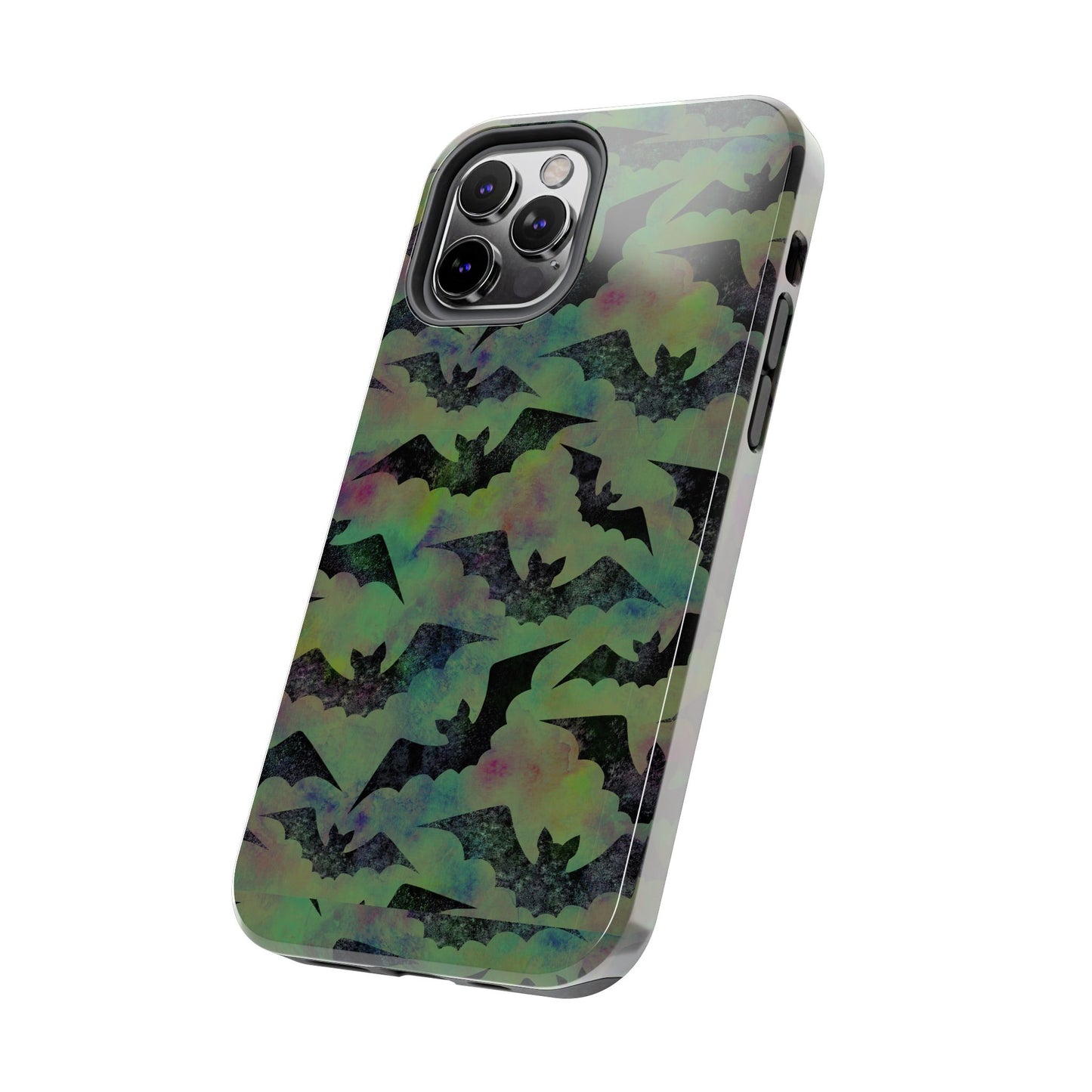 Halloween Bats Military Green Tough Phone Cases