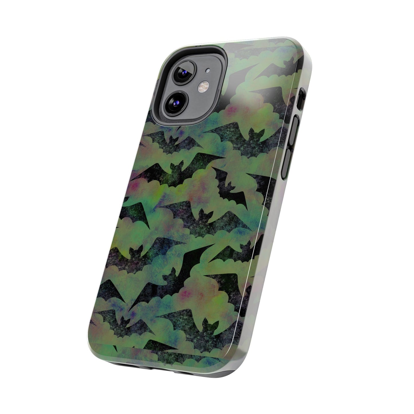 Halloween Bats Military Green Tough Phone Cases