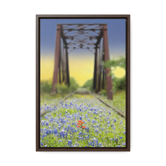 The Unique Among the Ordinary, Bluebonnets & Wildflowers, Premium Framed Canvas, Original Photography by Eric Johnson