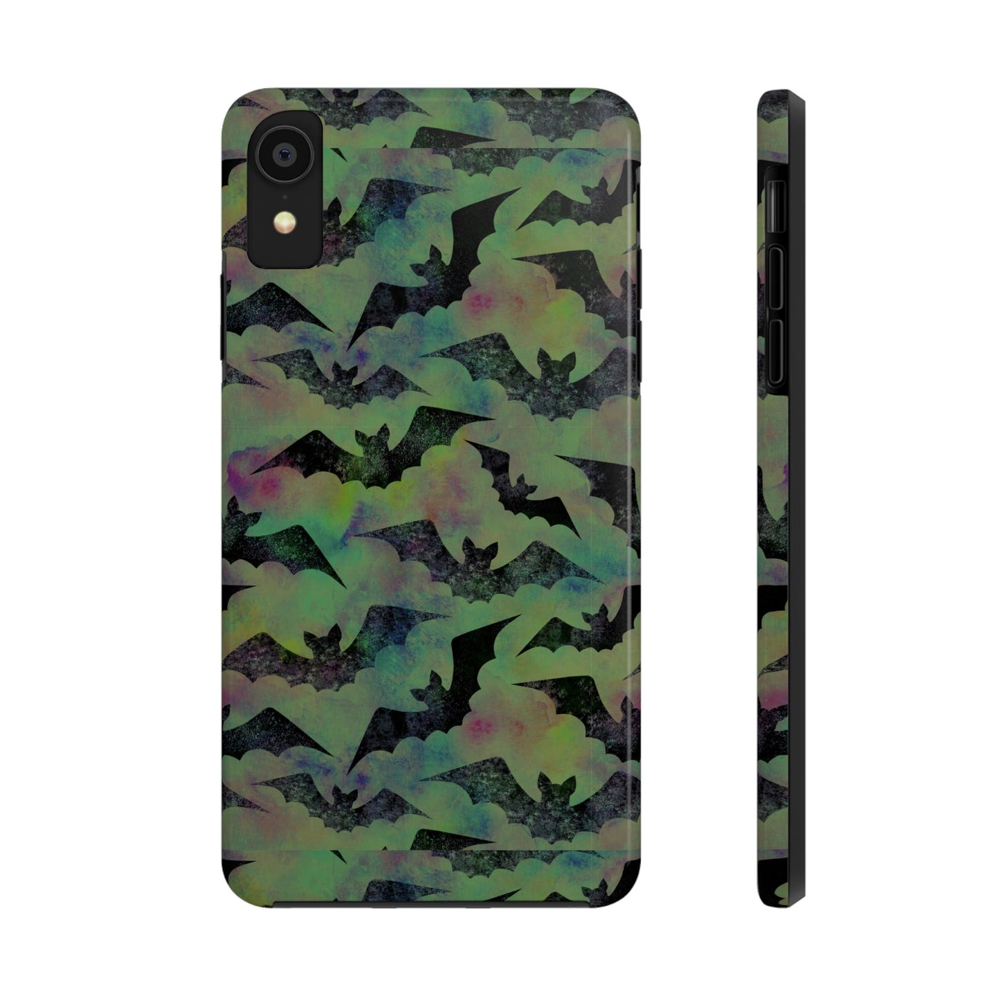 Halloween Bats Military Green Tough Phone Cases