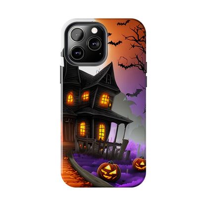 Haunted House Halloween Tough Phone Cases