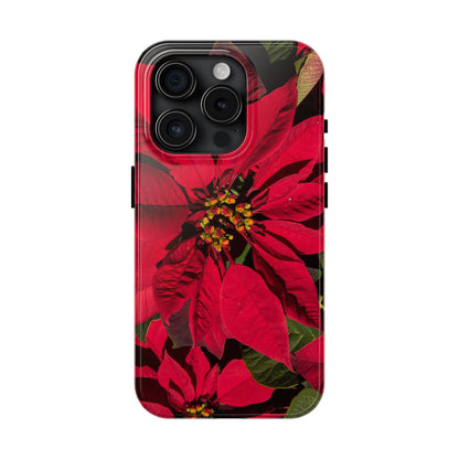 Christmas Poinsettia Tough Phone Cases