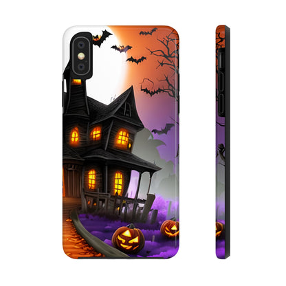 Haunted House Halloween Tough Phone Cases