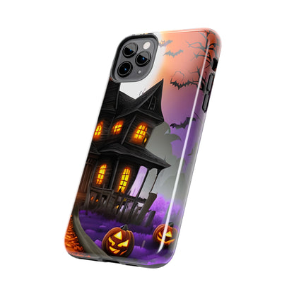 Haunted House Halloween Tough Phone Cases