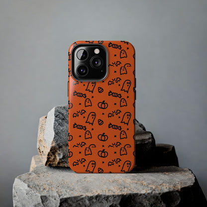 Ghosts & Pumpkins Halloween Tough Phone Cases