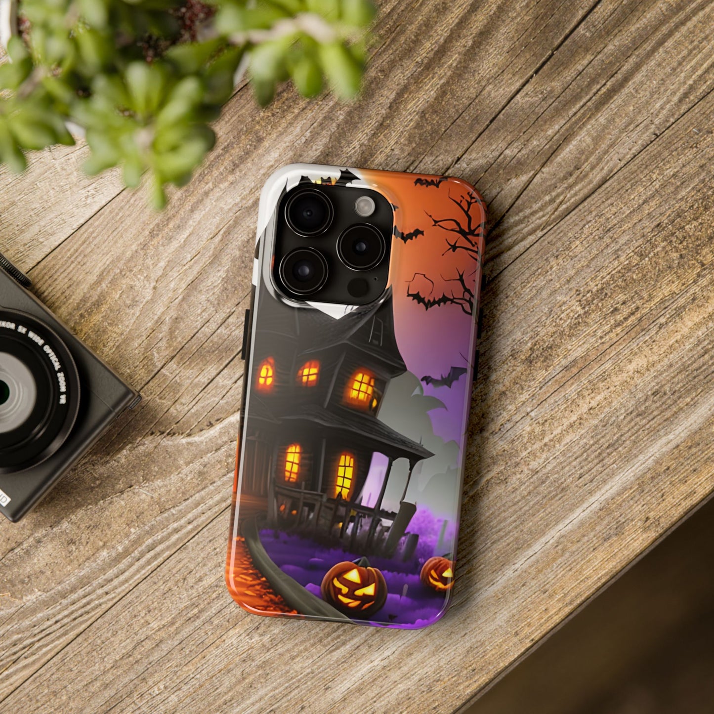 Haunted House Halloween Tough Phone Cases