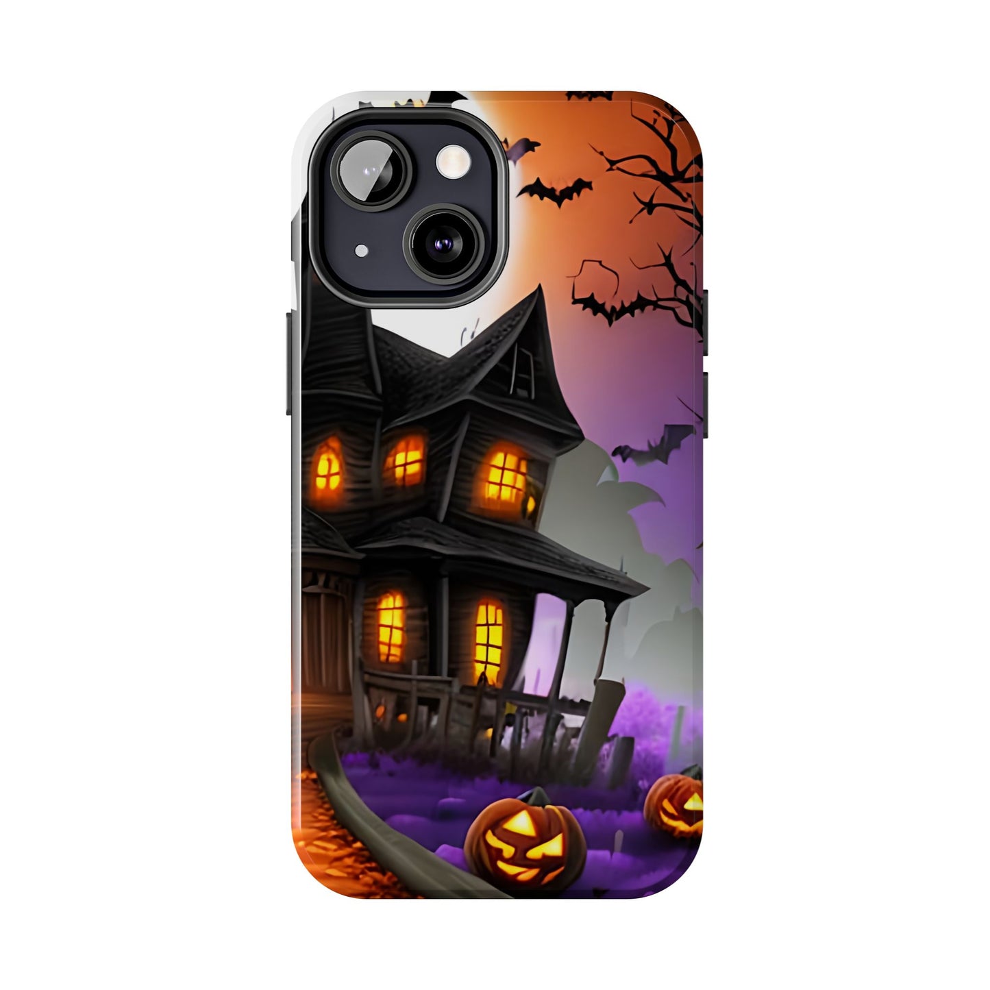 Haunted House Halloween Tough Phone Cases