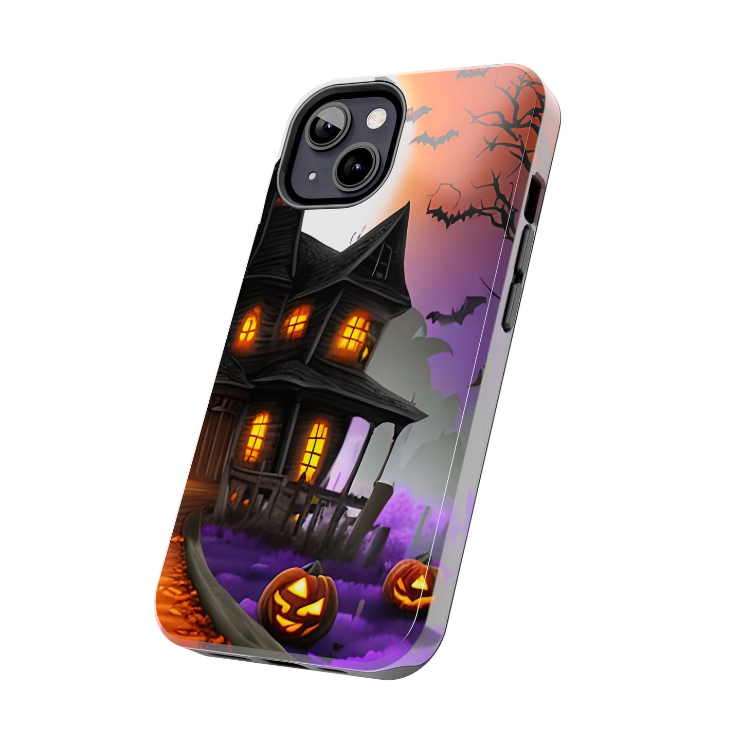 Haunted House Halloween Tough Phone Cases