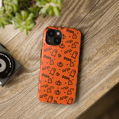 Ghosts & Pumpkins Halloween Tough Phone Cases