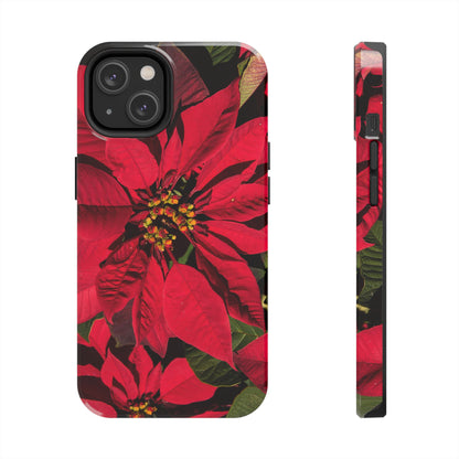 Christmas Poinsettia Tough Phone Cases