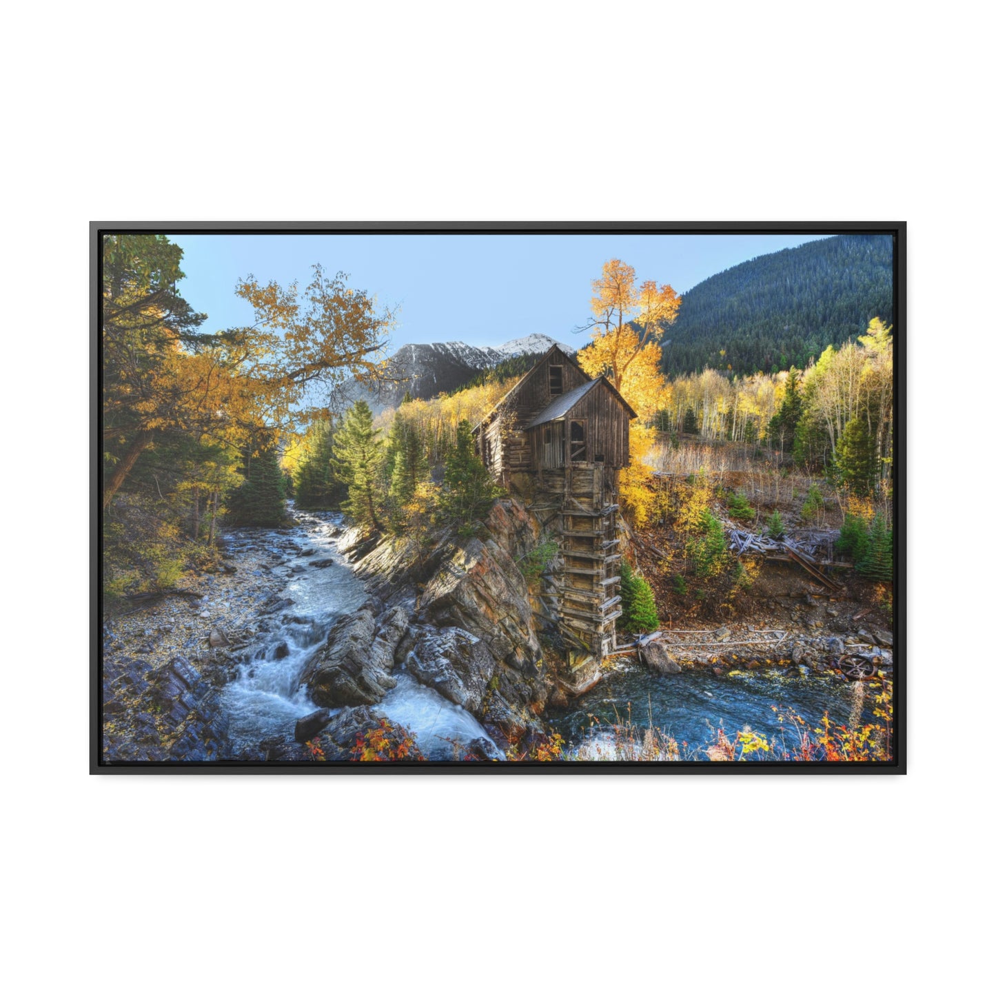 Crystal Springs in Fall, Premium Framed Canvas Original Photography by Eric Johnson