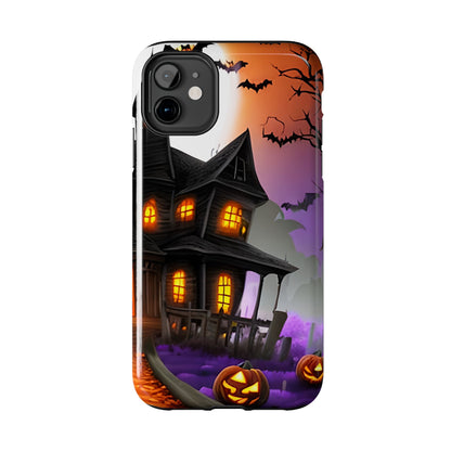 Haunted House Halloween Tough Phone Cases