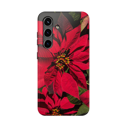 Christmas Poinsettia Tough Phone Cases