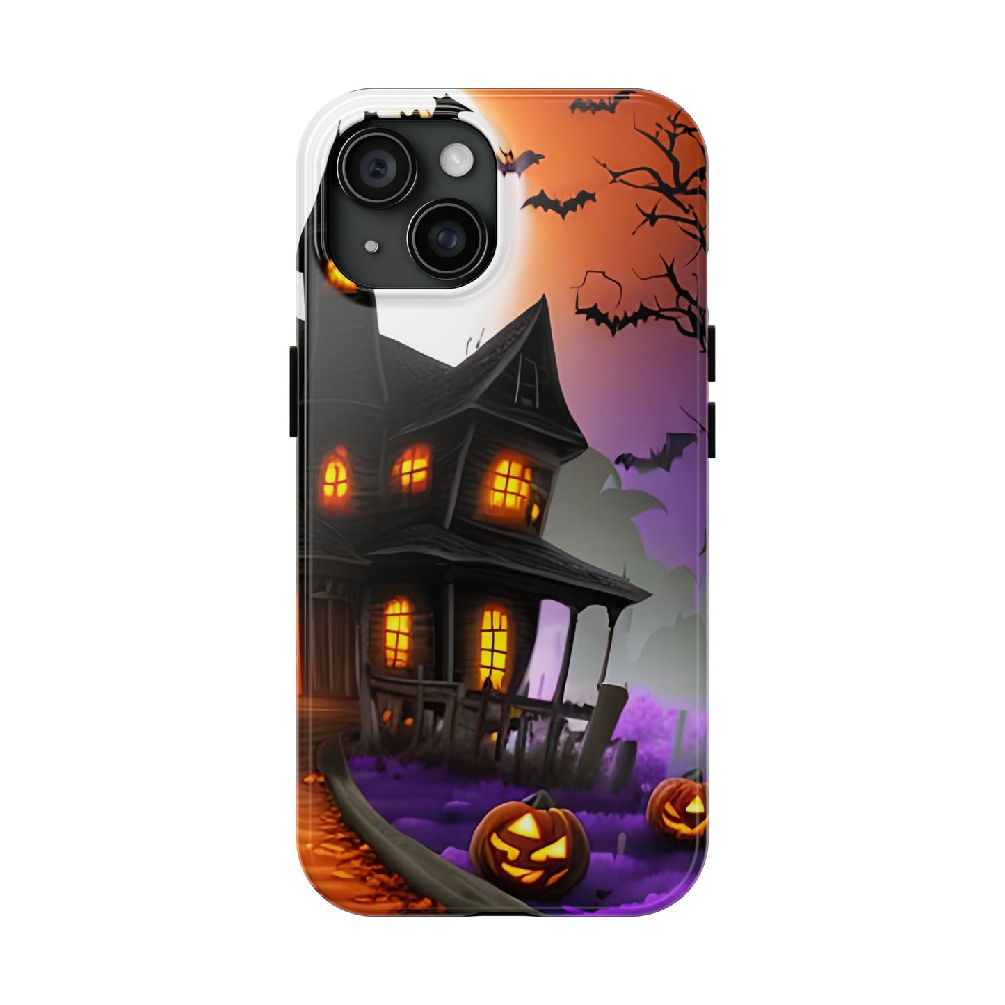 Haunted House Halloween Tough Phone Cases