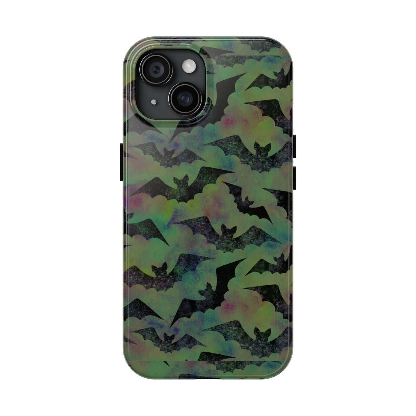 Halloween Bats Military Green Tough Phone Cases