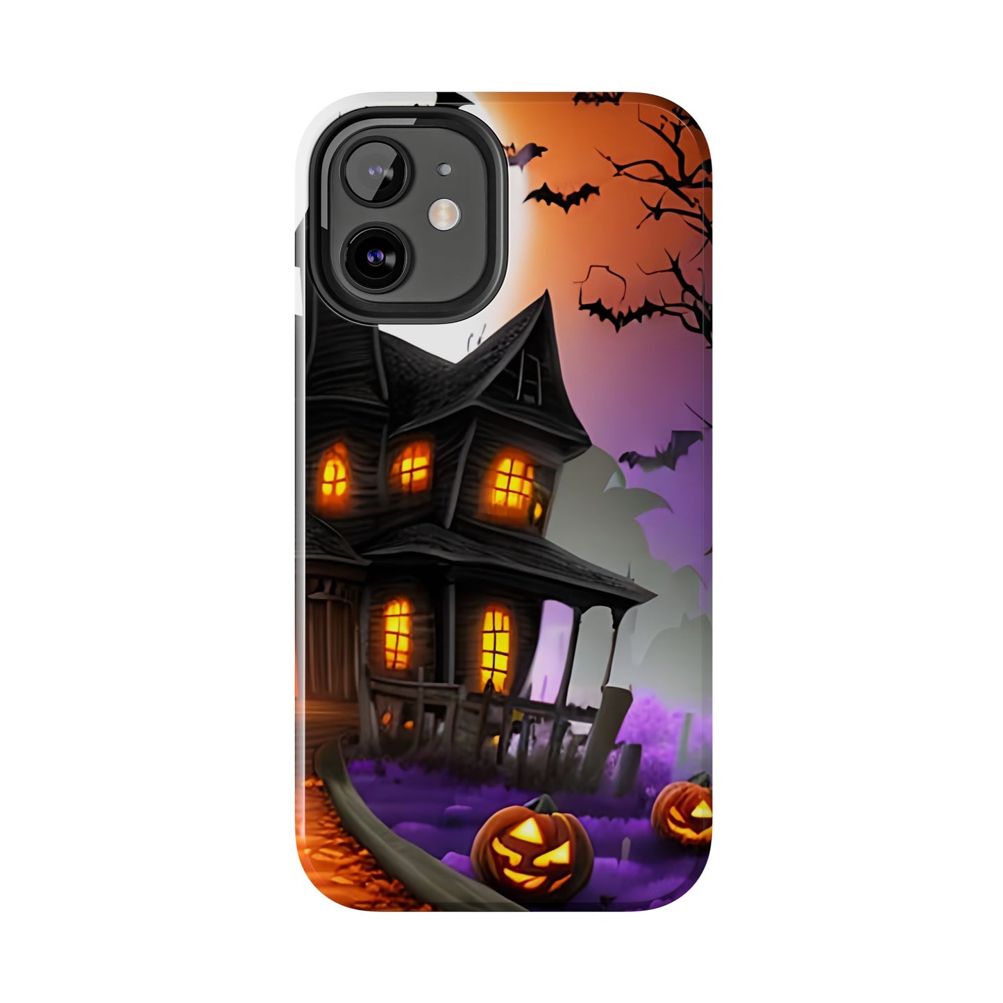 Haunted House Halloween Tough Phone Cases