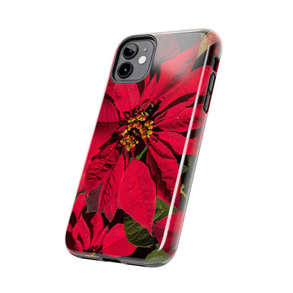 Christmas Poinsettia Tough Phone Cases