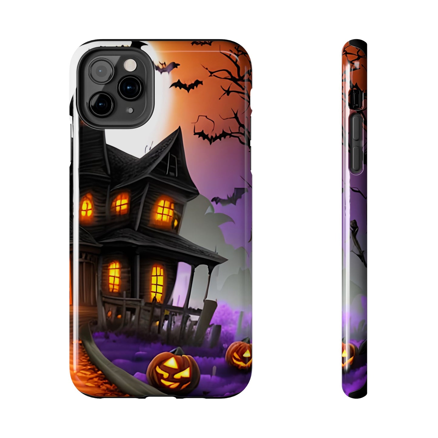 Haunted House Halloween Tough Phone Cases