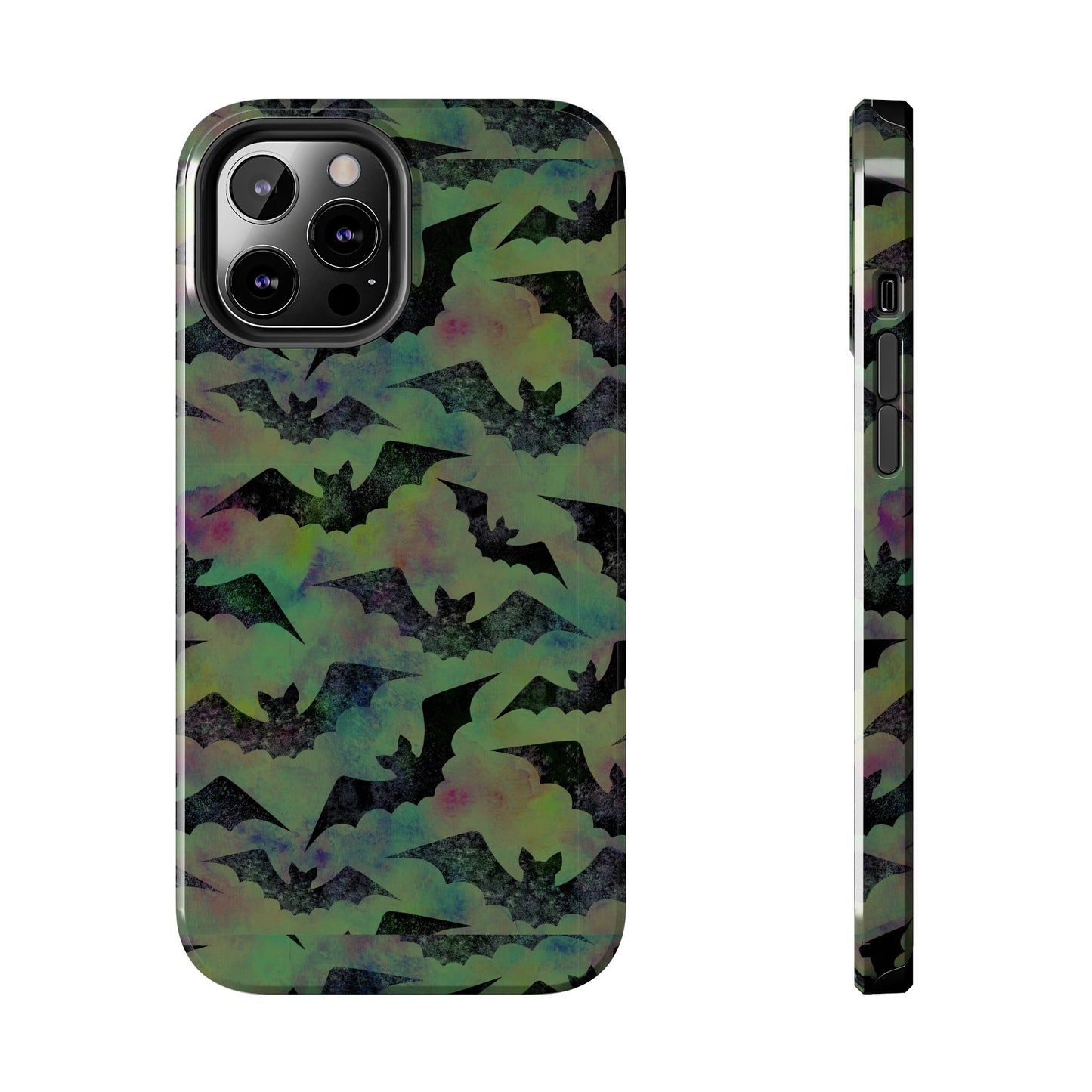 Halloween Bats Military Green Tough Phone Cases