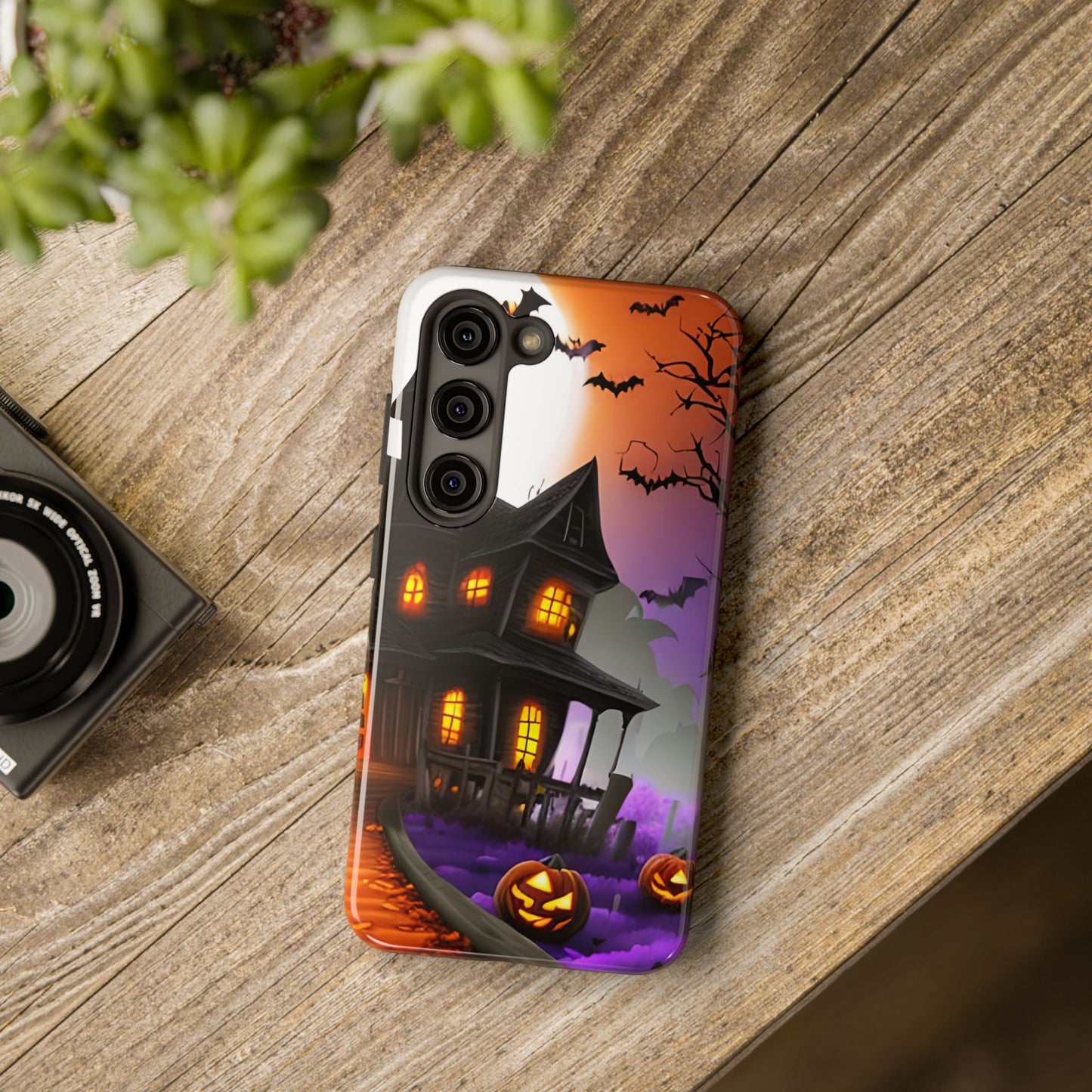 Haunted House Halloween Tough Phone Cases