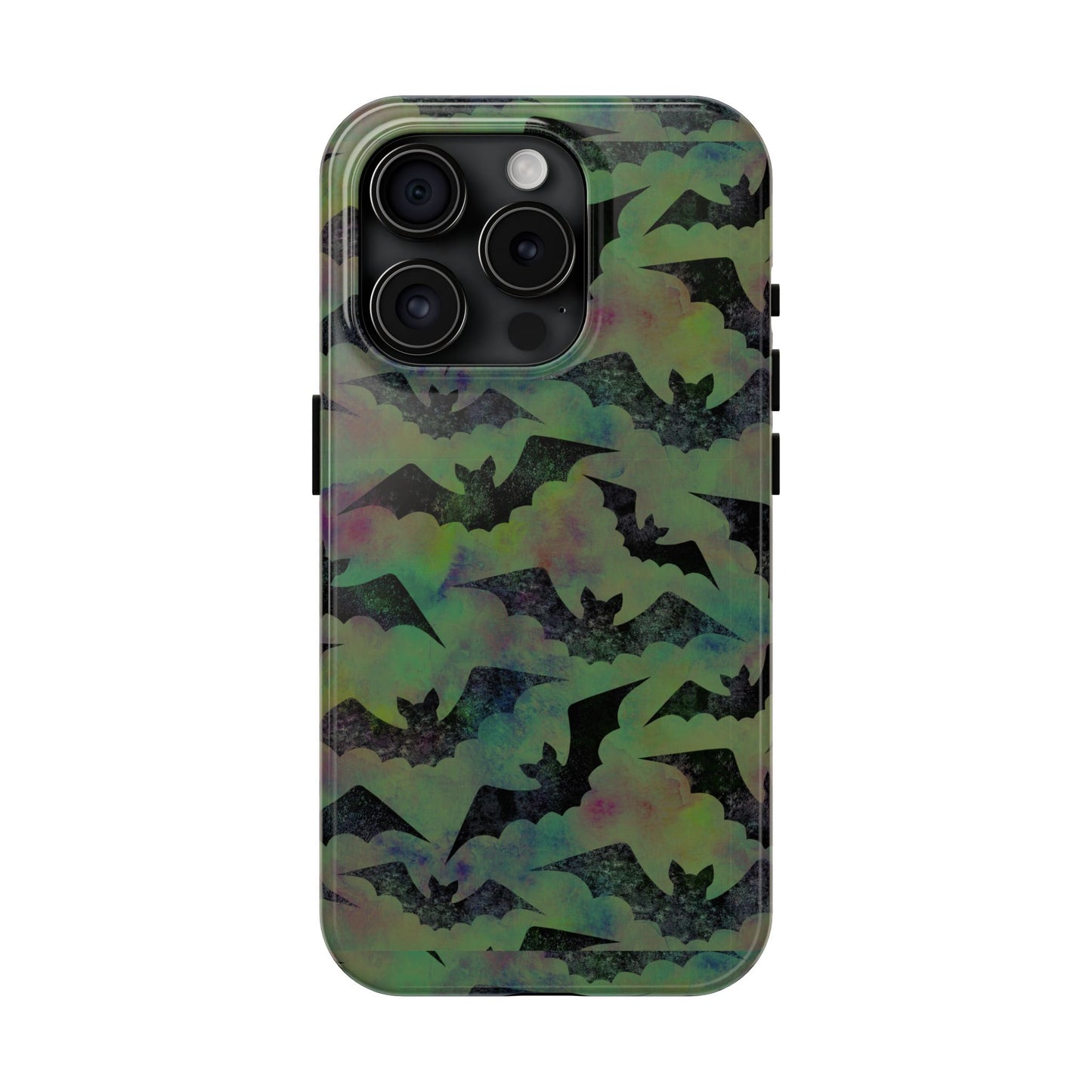 Halloween Bats Military Green Tough Phone Cases