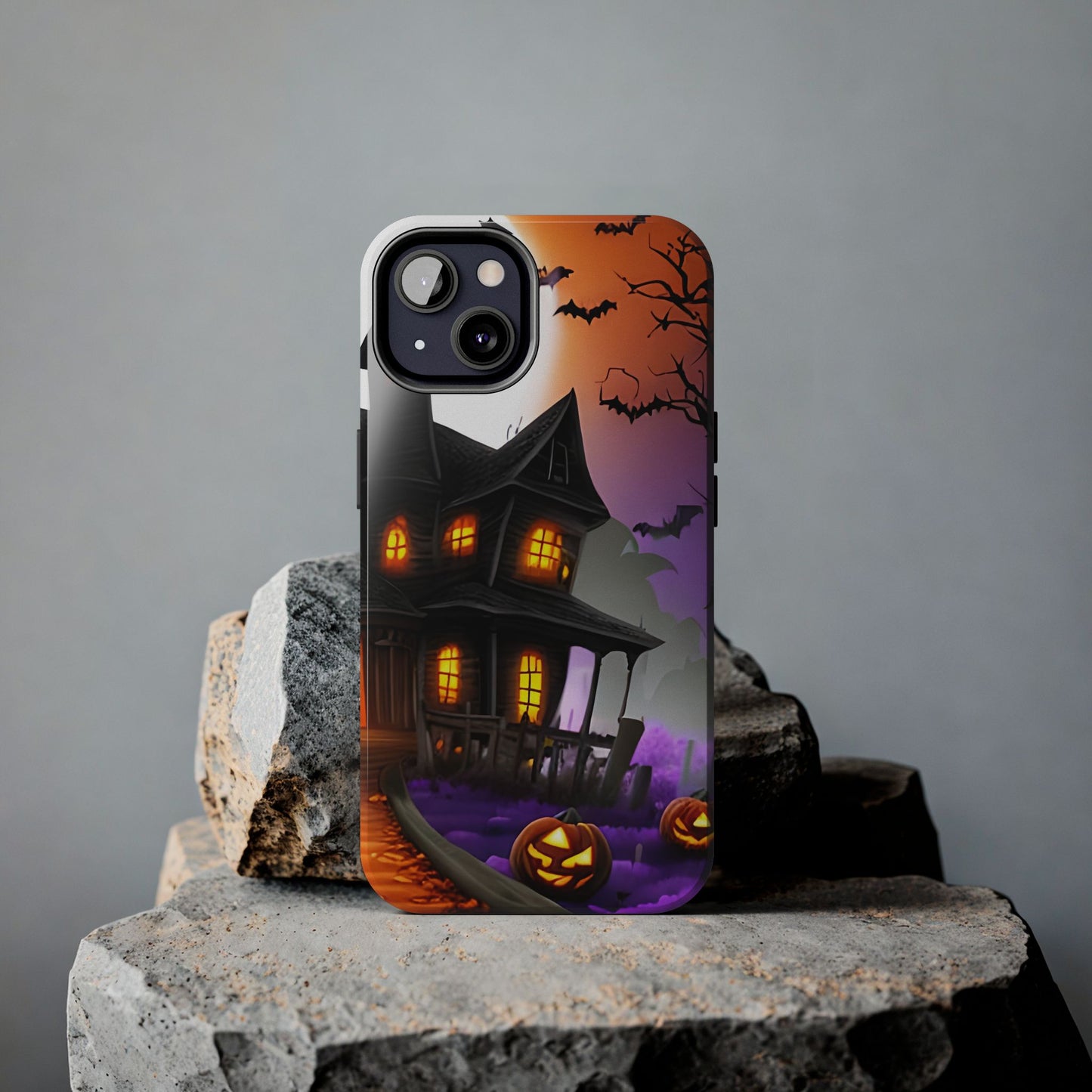 Haunted House Halloween Tough Phone Cases