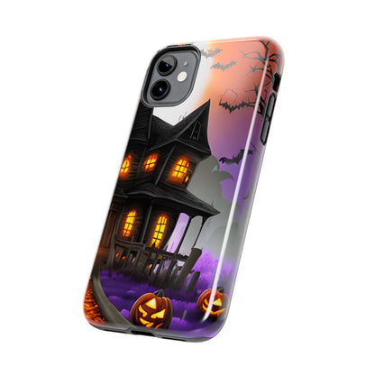 Haunted House Halloween Tough Phone Cases