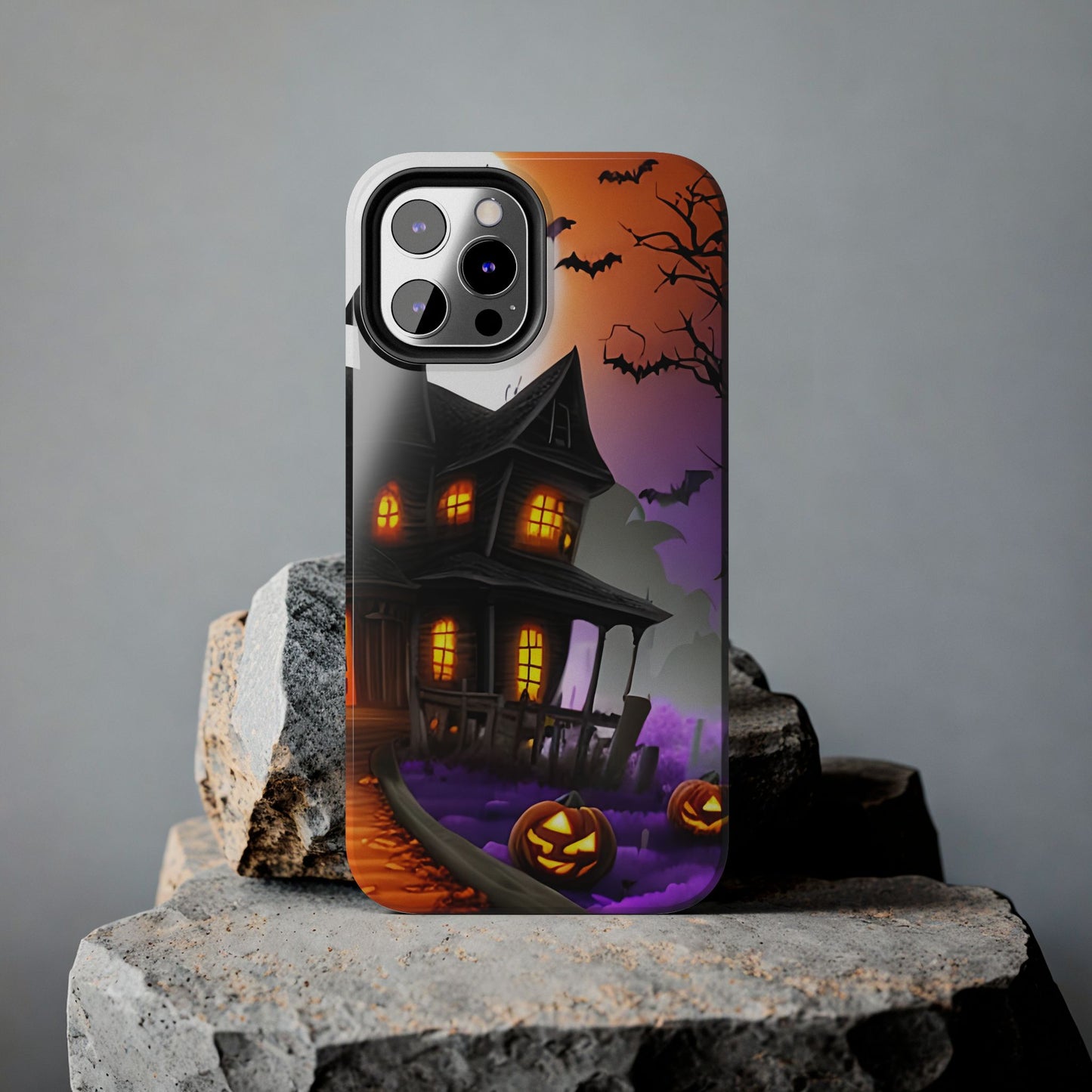 Haunted House Halloween Tough Phone Cases