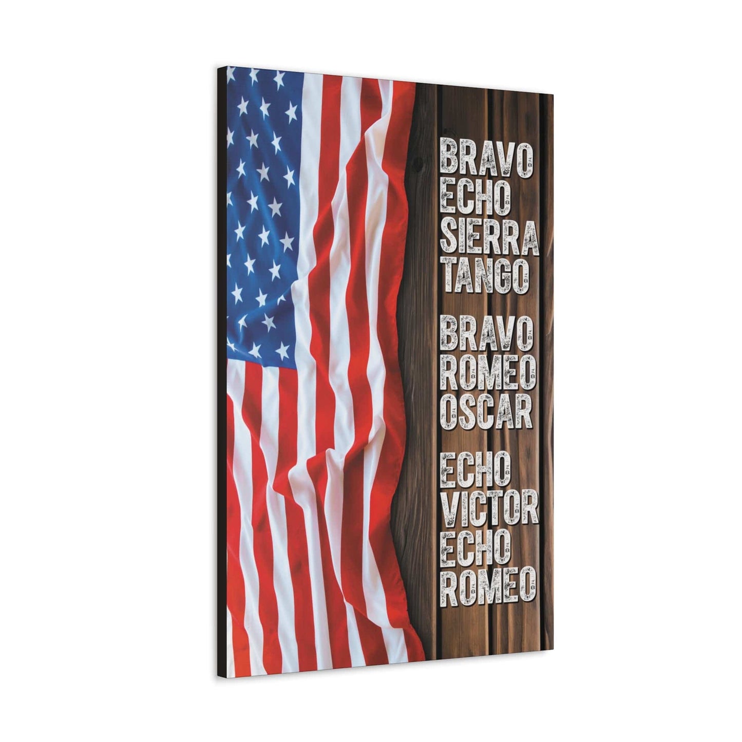 Best Bro Ever in Military Code Canvas Gallery Wrap