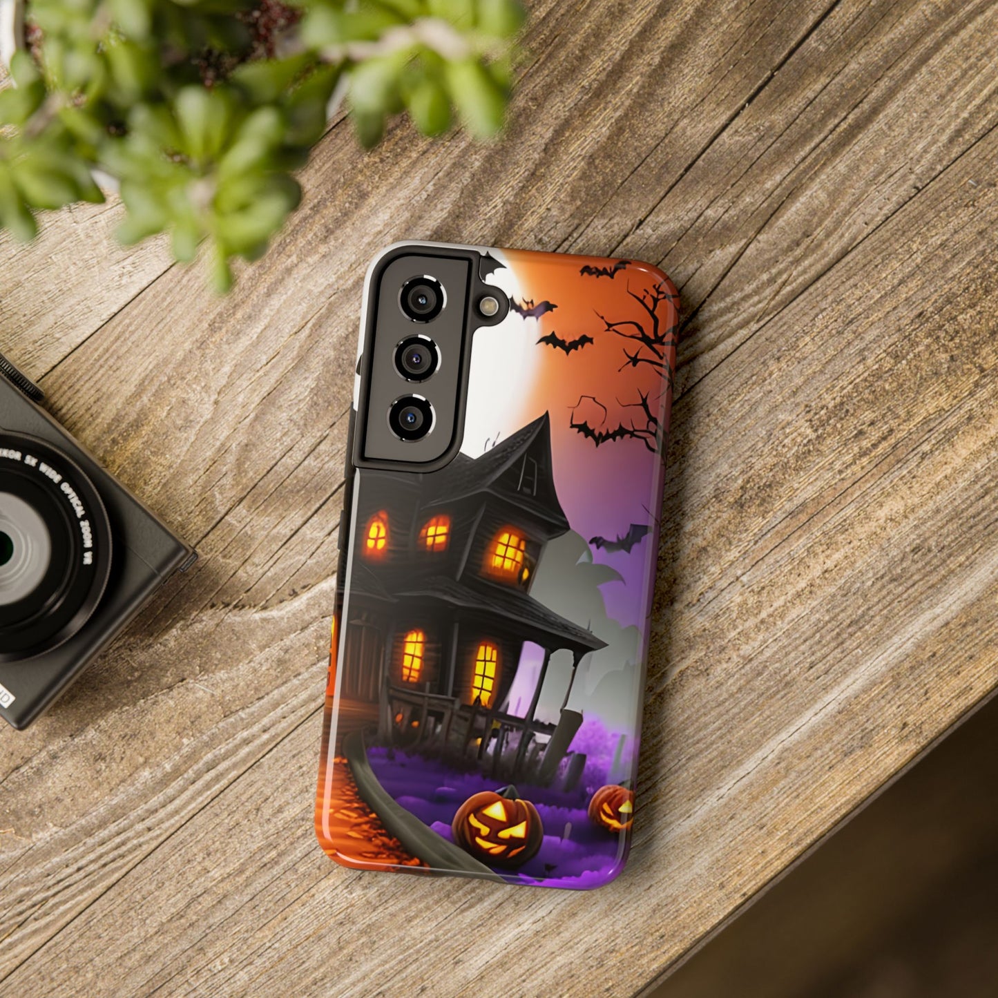 Haunted House Halloween Tough Phone Cases